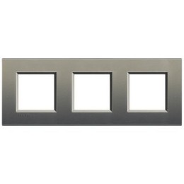 LNA4802M3AE Рамка LivingLight Квадрат Серый шелк 2+2+2 модуля Bticino