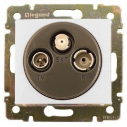 774436 Valena Розетка TV-FM-SAT оконечная 5-2400 МГц 10 дБ Legrand