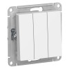 ATN000131 Atlasdesign 3-клавишный Выключатель, сх.1+1+1, 10АХ, механизм, Белый Schneider Electric