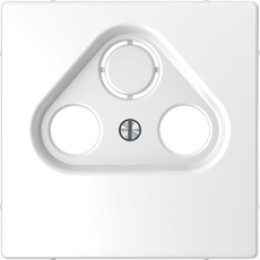 MTN4123-6035 D-life центральная накладка tv розетки, 2/3 отверстий, бел. лотос Merten