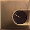 MTN537443 Центр. плата терморег. с перекл., System Design, цвет античная латунь Merten