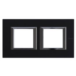 HA4802M2HXS Рамка Axolute Квадрат Антрацит 2+2 модуля Bticino