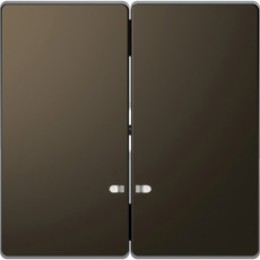 MTN3420-6052 D-life клавиша 2-ная с линзой для led модуля, мокко Merten