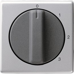 0669203 Накладка с ручкой для трехпозиционного переключателя Алюминий Gira E22