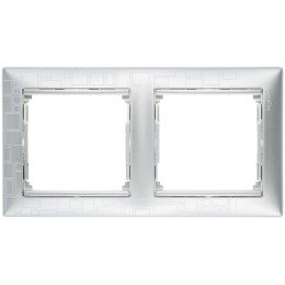 770342 Рамка Valena Модерн алюминий 2-постовая Legrand