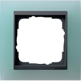 021185 Рамка Event Салатовый / Черный 1-постовая Gira