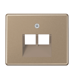 SL569-2UAGB SL 500 Бронза Накладка 2-ой наклонной ТЛФ/комп розетки Jung