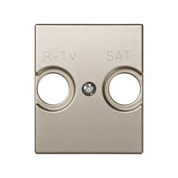 82097-54 Накладка на телевизионную розетку R-TV+SAT, широкий модуль, S82C, шампань Simon