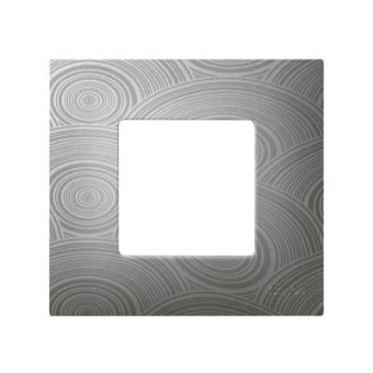2700617-805 Накладка декоративная на рамку базовую, 1 пост, Simon 27 Play, Extrem, текстурный серый