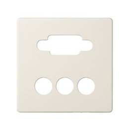 8200092-031 Накладка для коннектора VGA HD15, "мама" + 3RCA, S82, S82N, S82 Detail, слоновая кость Simon