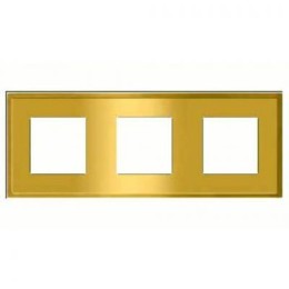 FD01243OB Рамка Madrid Bright Gold 3-постовая Fede