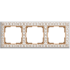 W0031523 Рамка на 3 поста (белое золото) Antik Werkel a050932 a050932 W0031523 Рамка на 3 поста (белое золото) Antik Werkel a050932 a050932