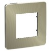 NU280252 Рамка Unica Studio Metal Бронза / Антрацит 1-постовая Schneider Electric