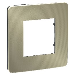 NU280252 Рамка Unica Studio Metal Бронза / Антрацит 1-постовая Schneider Electric