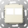 G562901 Вставка Modular Jack 2-местн. LexCom Кремовый Gira
