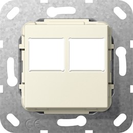 G562901 Вставка Modular Jack 2-местн. LexCom Кремовый Gira