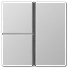 A403TSAAL А 500 Блок 3 клавиш, алюм. Jung A серия