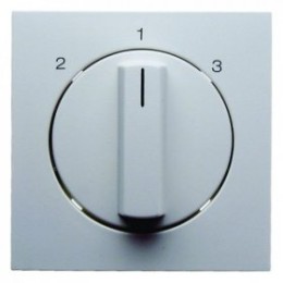 10848989 Центральная панель с вращающейся ручкой для 3-уровневого выключателя цвет: полярная белизна, с блеском S.1/B.3/B.7 Glas Berker