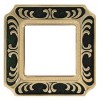 FD01351NEEN Рамка Smalto Italiano Siena Черный 1-постовая Fede