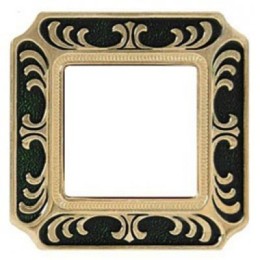 FD01351NEEN Рамка Smalto Italiano Siena Черный 1-постовая Fede