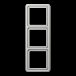 CD583WULG Рамка CD Ударопрочная Светло-серый 3-постовая Jung