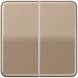 SL1565.07GB SL 500 Бронза Накладка светорегулятора 2-х канального нажимного Jung