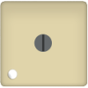 FD03111-A Стандартный поворотный выключатель с лампой подсветки, цвет Бежевый FEDE