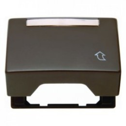 11550101 Промежуточная рамка с откидной крышкой и полем для надписи цвет: коричневый, с блеском Arsys Berker