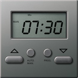 084120 Накладка электронного управления жалюзи ”Еasy” Сталь Gira E22