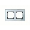 MTN4020-3260 Рамка M-Elegance Бриллиантовое серебро 2-постовая Merten