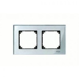 MTN4020-3260 Рамка M-Elegance Бриллиантовое серебро 2-постовая Merten