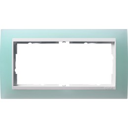 1002395 Рамка без перегородки Event Салатовый / Белый 2-постовая Gira