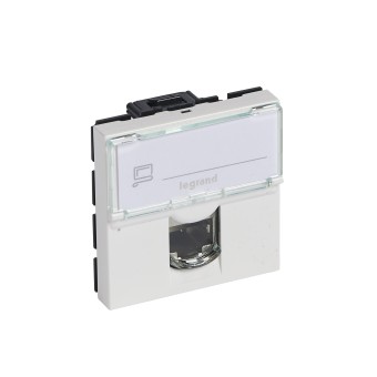 076576 Mosaic RJ45 STP кат6А 2мод белая Legrand