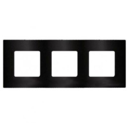 FD04403GR Декоративная вставка Belle Epoque Metal graphite 3-постовая Fede