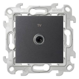 2450477-038 ТВ розетка одиночная, графит Simon 24