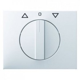 10777109 Центральная панель с вращающейся ручкой для жалюзийного поворотного выключателя цвет: полярная белизна, с блеском K.1 Berker