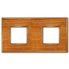 FD01312COB Рамка Vintage Wood Cherry / Золото 2-постовая Fede