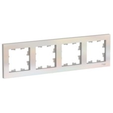 ATN000404 Рамка AtlasDesign Жемчуг 4-постовая Schneider Electric ATN000404 Рамка AtlasDesign Жемчуг 4-постовая Schneider Electric