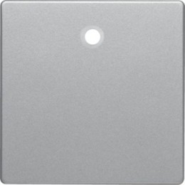 11466084 Центральная панель для выключателей/кнопок со шнурковым приводом, Q.1/Q.3, цвет: алюминиевый, с эффектом бархата Berker