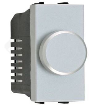 N2160.E PL Механизм электронного поворотного светорегулятора 500 Вт, 1-модульный, серия Zenit, цвет серебристый, ABB