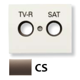 8450.1 CS Накладка для TV-R-SAT розетки, серия OLAS, цвет атласная медь, ABB