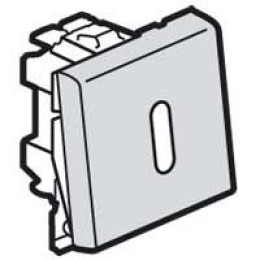 079212 Mosaic Переключатель 10AХ с индикатором 2м алюминий Legrand