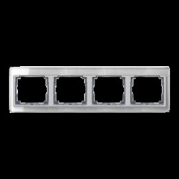 SL5840SI Рамка SL 500 Серебро 4-постовая Jung