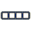 FD01364AZEN Рамка Smalto Italiano Firenze Blue sapphire 4-постовая Fede