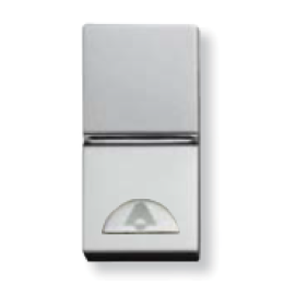 N2104.2 PL Механизм 1-клавишной кнопки с клавишей и символом "СВЕТ", 1-модульный, серия Zenit, цвет серебристый, ABB