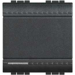 L4005M2A LivingLight Кнопка с автоматическими клеммами, размер 2 модуля Bticino