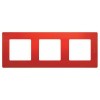 672533 Рамка Etika Красный 3-постовая Legrand