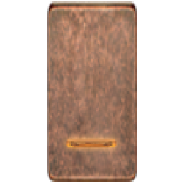 FD04313RU Клавиша для двухклавишных выключателей с подсветкой, цвет Rustic Cooper FEDE