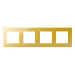 2400640-066 Рамка на 4 поста, золото Simon 24