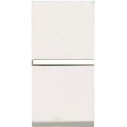 N2101.2 BL Механизм 1-клавишного 2-полюсного выключателя с клавишей, 1-модульный, серия Zenit, цвет альпийский белый, ABB